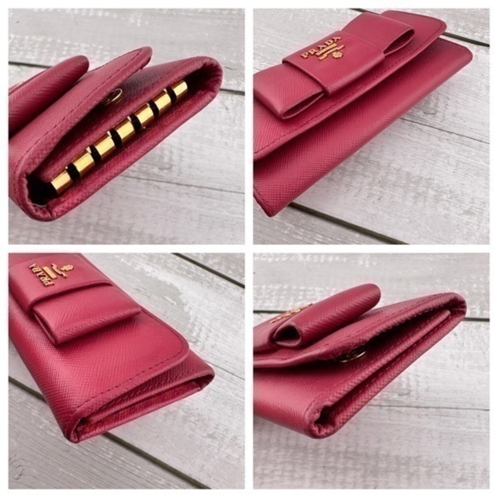 EXCELLENT CONDITION Authentic Prada Saffiano Key Pouch. Color: Pink. - Picture 13 of 14